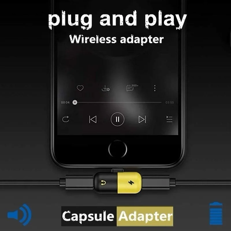 Для iPhone 7 8 plus XS Max X XR xsmax зарядка и музыкальный сплиттер конвертер для 8Pin cargador y аудио адаптер для Apple Adaptador