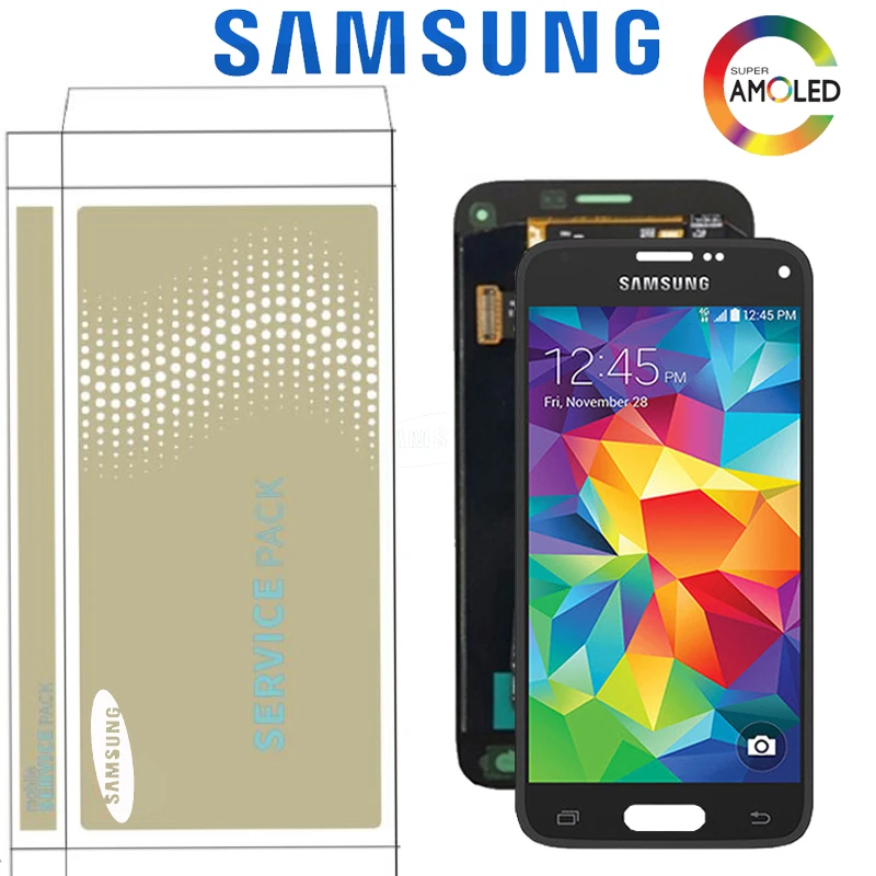 

4.5'' Super AMOLED For SAMSUNG Galaxy S5 Mini G800 G800F G800H LCD Display Screen Digitizer Assembly Replacement Parts