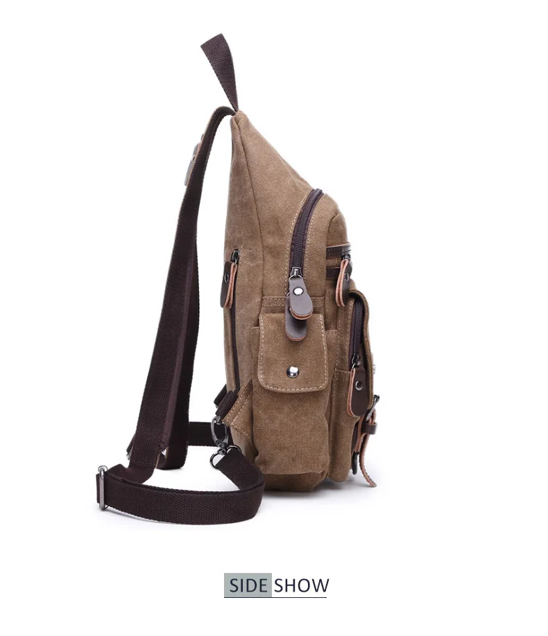 Mochila de Lona ao ar Livre para os Homens de Fitness Pacote de Bolsa de Ombro dos Homens do Vintage ao ar Scione Ginásio Peito Livre Militar Tático Mochila 11 Scione Ginásio Mochila de Lona Ao Ar