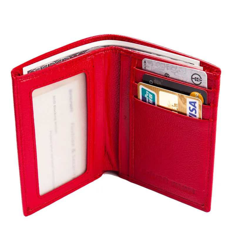 Genuine Leather RFID Blocking Wallet for Women Stop Electronic Pick Pocketing Credit Card Shield (5)