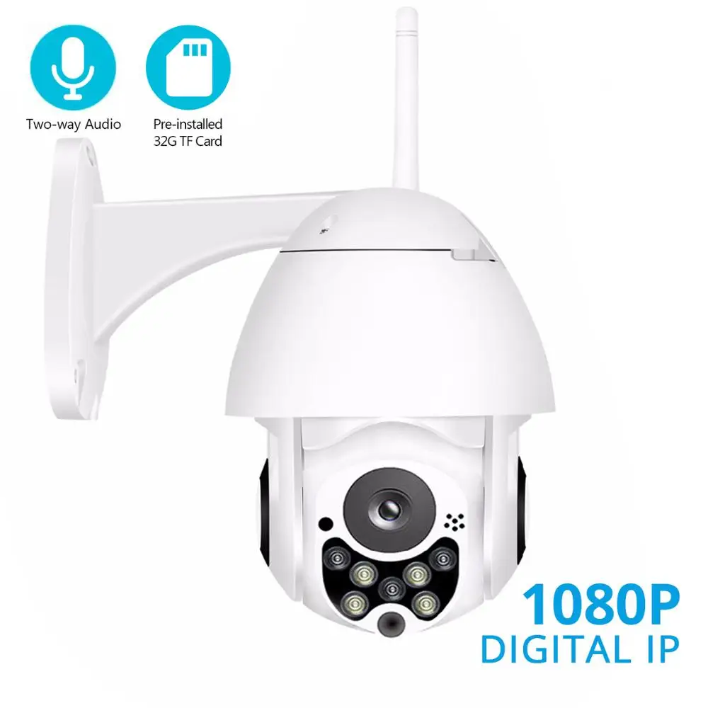 

BESDER 1080P 720P PTZ IP Camera Outdoor Waterproof IP66 Speed Dome WiFi Security Camera Pan Tile Zoom Two Way Audio App YCC365