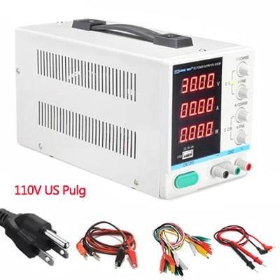 LW PS-3010DF лабораторный источник питания постоянного тока 30V10A высокое precision4-digit светодиодный дисплей USB зарядка ремонт импульсный источник питания - Цвет: US110V