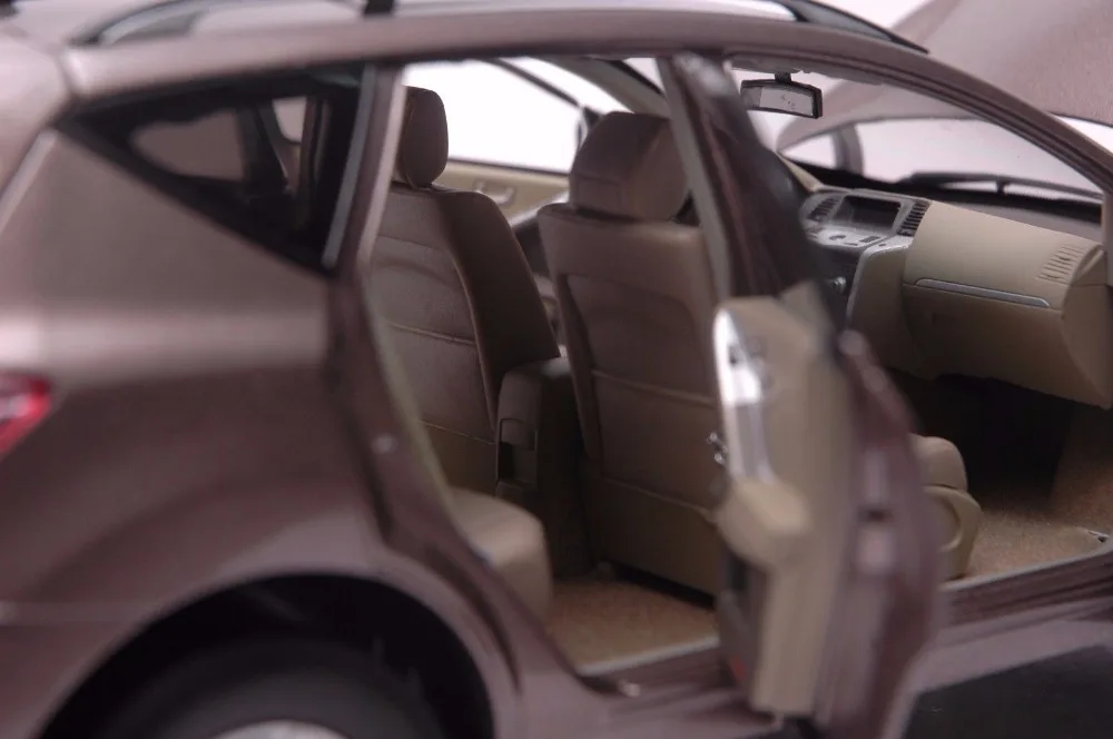 1:18 литья под давлением модель для Nissan Murano 2011 коричневый внедорожник сплав игрушка автомобиль миниатюрная коллекция подарок