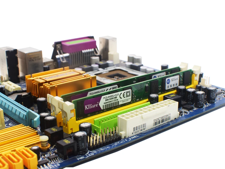 Kllisre DDR2(2pcs X2GB) Ram 2GB 800MHz PC2-6400U 1,8 V CL6 240Pin non-ECC настольная Память Dimm Новинка