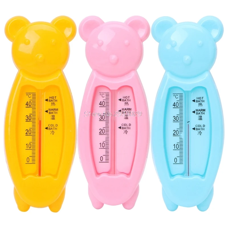 Floating Lovely Bear Baby Water Thermometer Float Baby Plastic Bath Toy