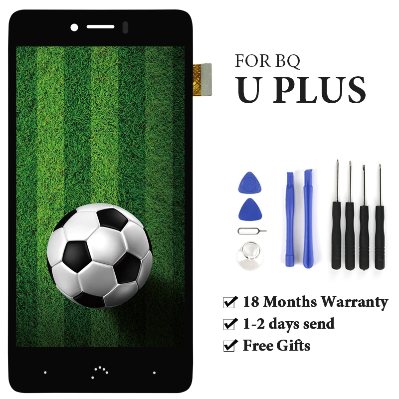 

For BQ Aquaris U Plus LCD Display With Touch Screen Assembly Mobile Phone LCD Replacement For BQ Aquaris U Plus Screen Display