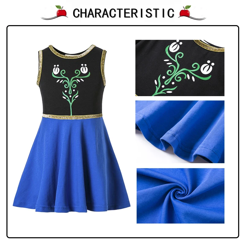 Girls Clothing snow white princess dress Clothing Kids Clothes,belle moana Minnie Mickey dress birthday dresses mermaid costume cute baby dresses