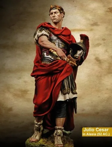 

1/24 Scale 75MM Ancient Roman Great Julius Caesar Unpainted Miniatures Resin Model Kit Figure Free Shipping