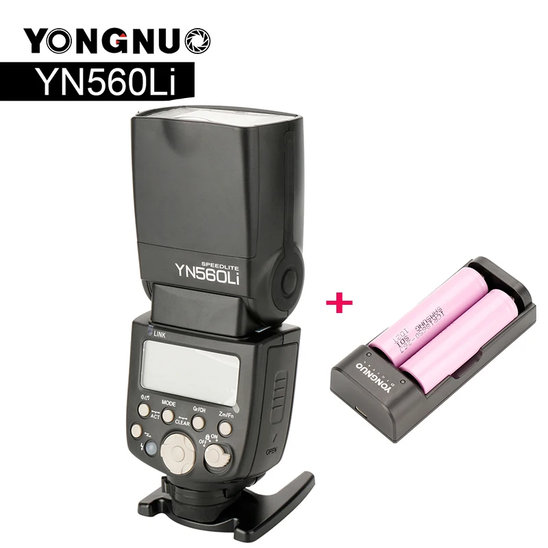 

2018 YONGNUO YN560Li Lithium Battery Power Supply Flash Speedlite for Canon/Nikon DSLR , updated of YN560IV YN560III