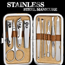 Nail Art Manicure Tools Set Nails Clipper Scissors Tweezer Knife Manicure Sets Hot Sale Nail Art Tool