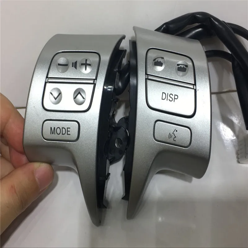 

silvery Steering Wheel Control Button Switch For Toyota corolla 2007-2016 OEM 84250-02200/12020 Sound switch Bluetooth button