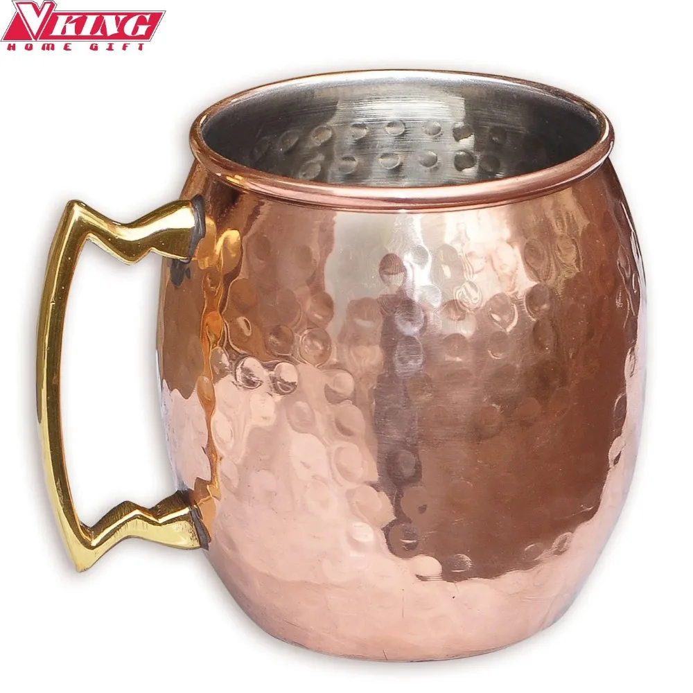 Buy V KING Hammered Copper plated Moscow Mule Mug