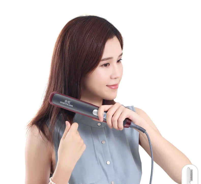 Профессиональный PTC нагревательный Электрический Керамический выпрямитель для волос, расчески, щетка для выпрямления, гладкая щетка, расческа, инструмент для укладки