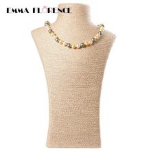 

2017 Fashion Strand Beaded Bracelets Chains Natural Freshwater Shell Pearl Romantic Beads Choker Necklaces Women Jewelry Gift