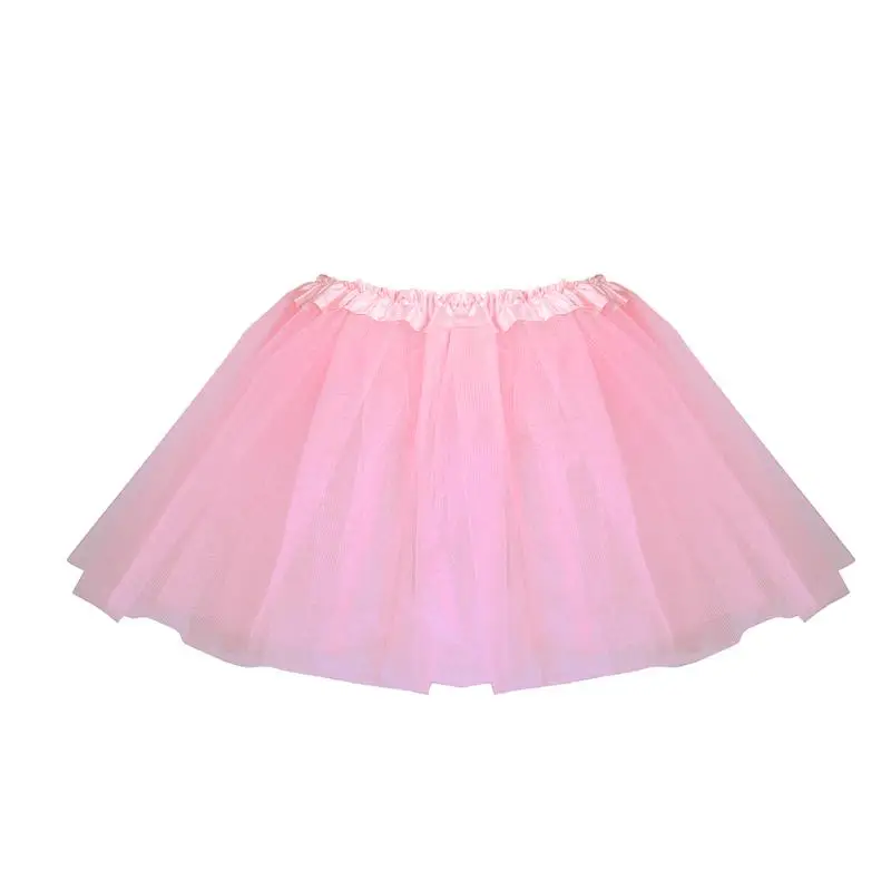 Одежда для маленьких девочек от 0 до 7 месяцев Детские однотонные вечерние балетные юбки для танцев пышная фатиновая юбка-пачка белая, розовая, розовая - Цвет: Розовый