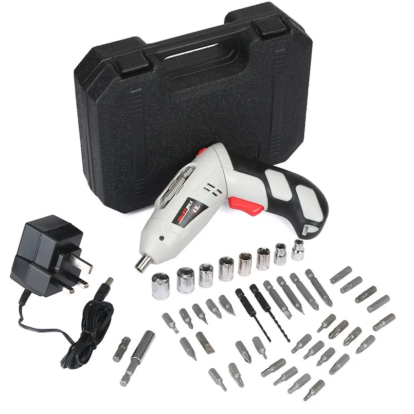 

UK 4.8V Electric Screwdriver Cordless Rechargeable Hand Tools Lightweight Screwdriver Set Drill Carry Case Herramientas 35NE19