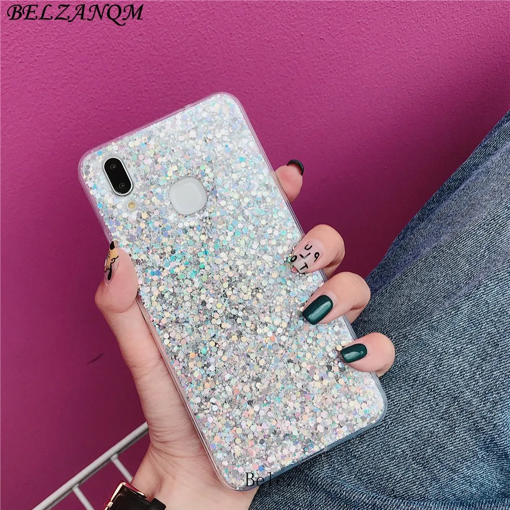 

Case for Vivo X21 UD X9 X20 Plus Y83 Y85 Case Silicon Bling Glitter Shining Soft Cover Couqe for oppo r9s r15 F1s F5 a57 a73 a83