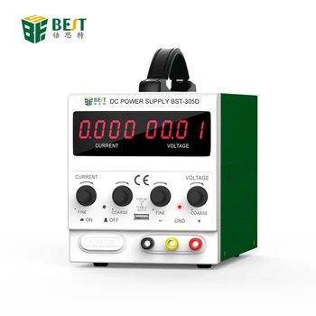 

BEST 305D New 30V 5A AC DC Adjustable Switching LED Power Supply With USB Ports Mobile Phone Repair Tools