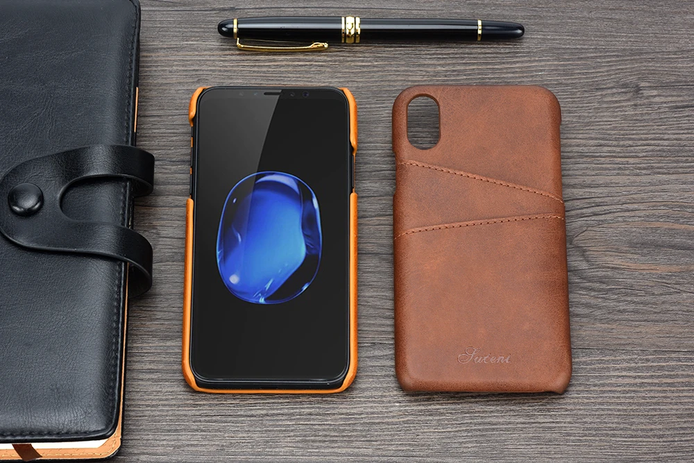 iphone case with card holder KEYSION Ốp Lưng Điện Thoại Cho iPhone X Bao Da Ví Cầm Tay Cao Cấp Khe Cắm Thẻ Lưng Capa Cho iPhone X Trường Hợp Fundas Cho iPhone 10 gucci phone case