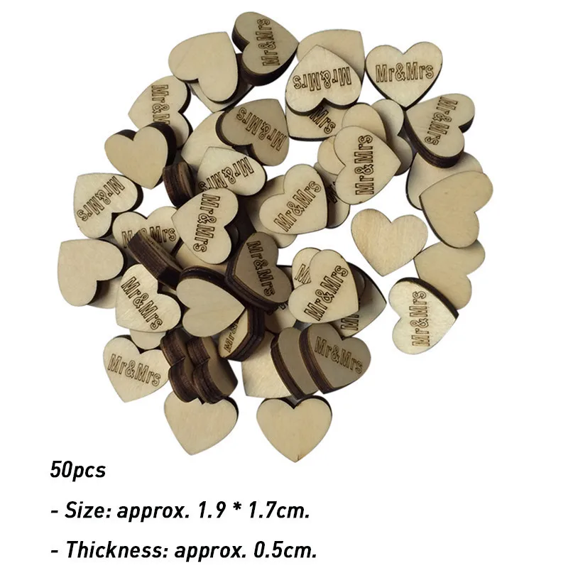 Сделай Сам пустые сердца деревянные ломтики диски для свадьбы DIY ремесла украшения Рождественские украшения(цвет дерева - Цвет: 23