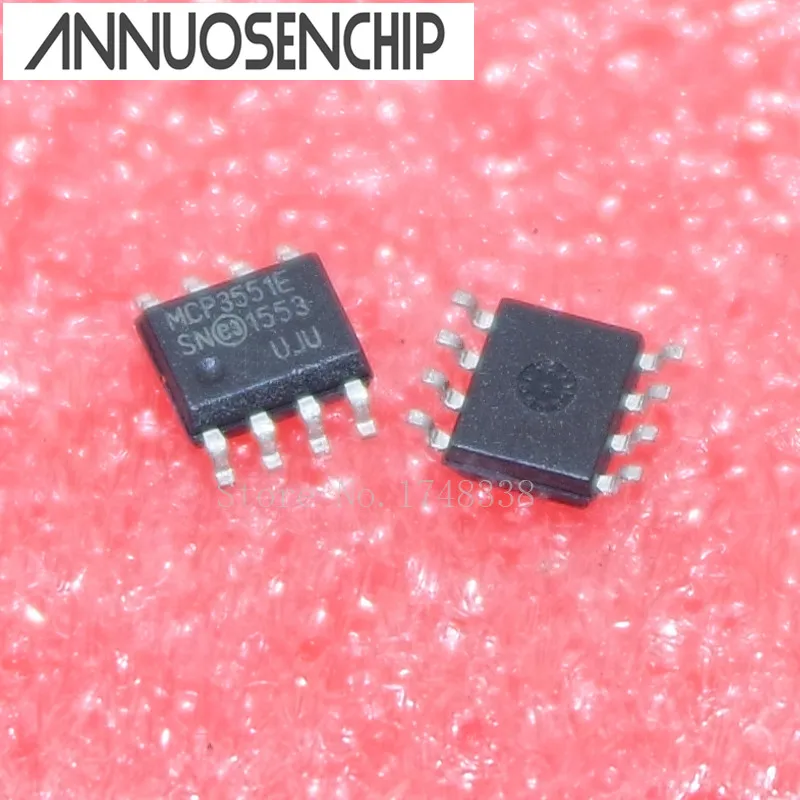 10 шт. MCP3551-E/SN MCP3551 MCP3551E MCP3551-I/SN SOP-8 SMD