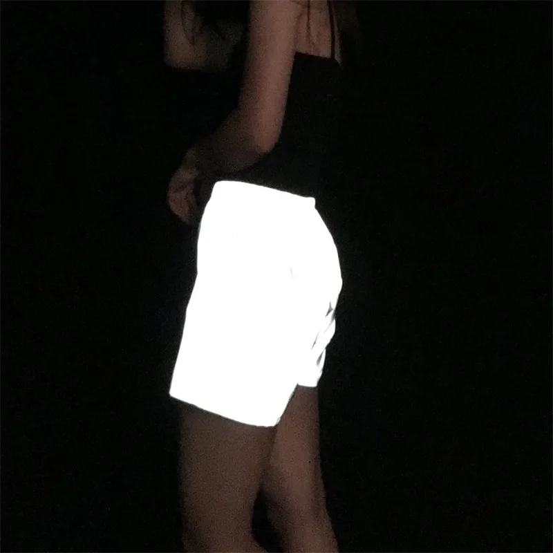 XUANSHOW короткие Feminino 2018 сексуальные широкие брюки короткие светящиеся цвета девушки шорты модные уличные хипстеры флуоресцентные шорты