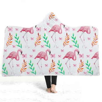 

Print Bed Covers Comfortable 2019 New Soft Blanket Pink Bedding Quilt Home Textile Flamingo Blanket