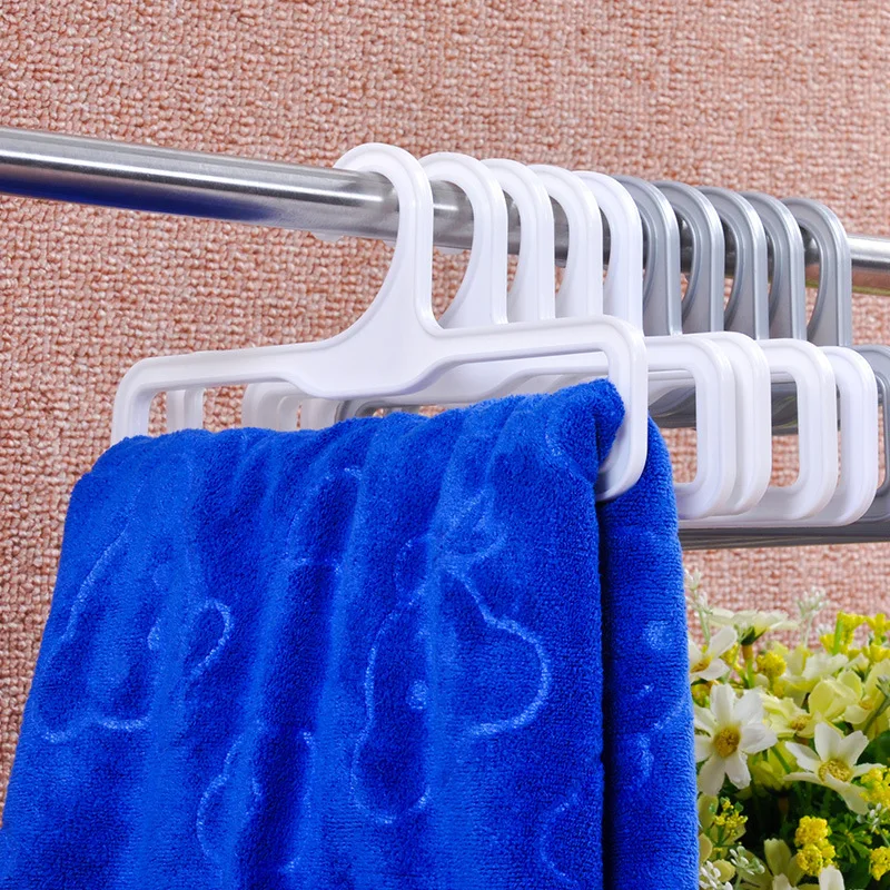 Plastic Display Scarf Towel Hanger Wet Dry Bath Towel Hanger Multifunction Plastic scarf Rack
