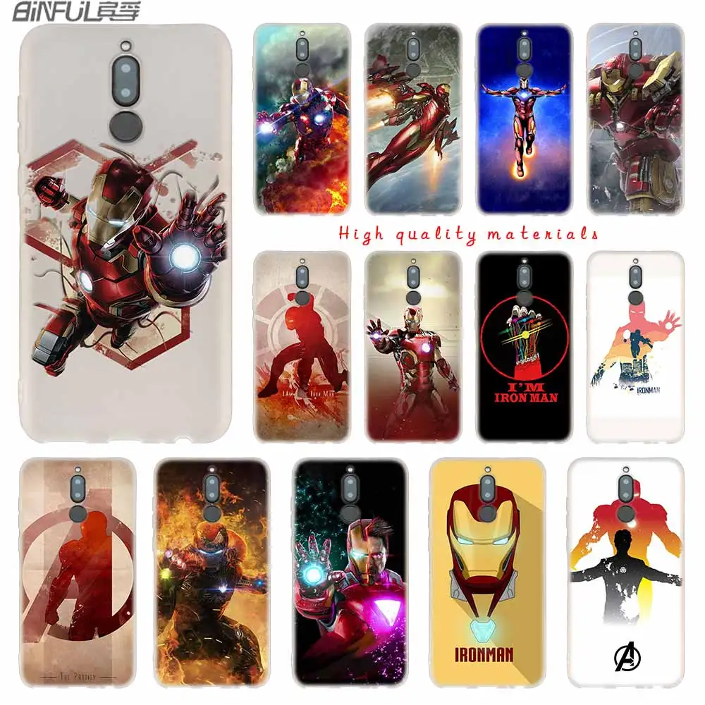 

Iron man Tony stark Soft Silicone Cases For Huawei Mate 10 Lite 10 20 Lite Pro 20X S Y5 2017 Y9 2018 2019 NOVA 3 3i 4