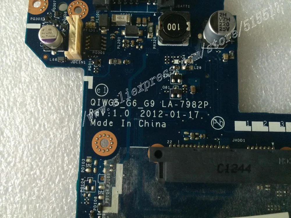 Материнская плата для ноутбука Lenovo G580 QIWG5 материнская LA 798|Материнские платы| |