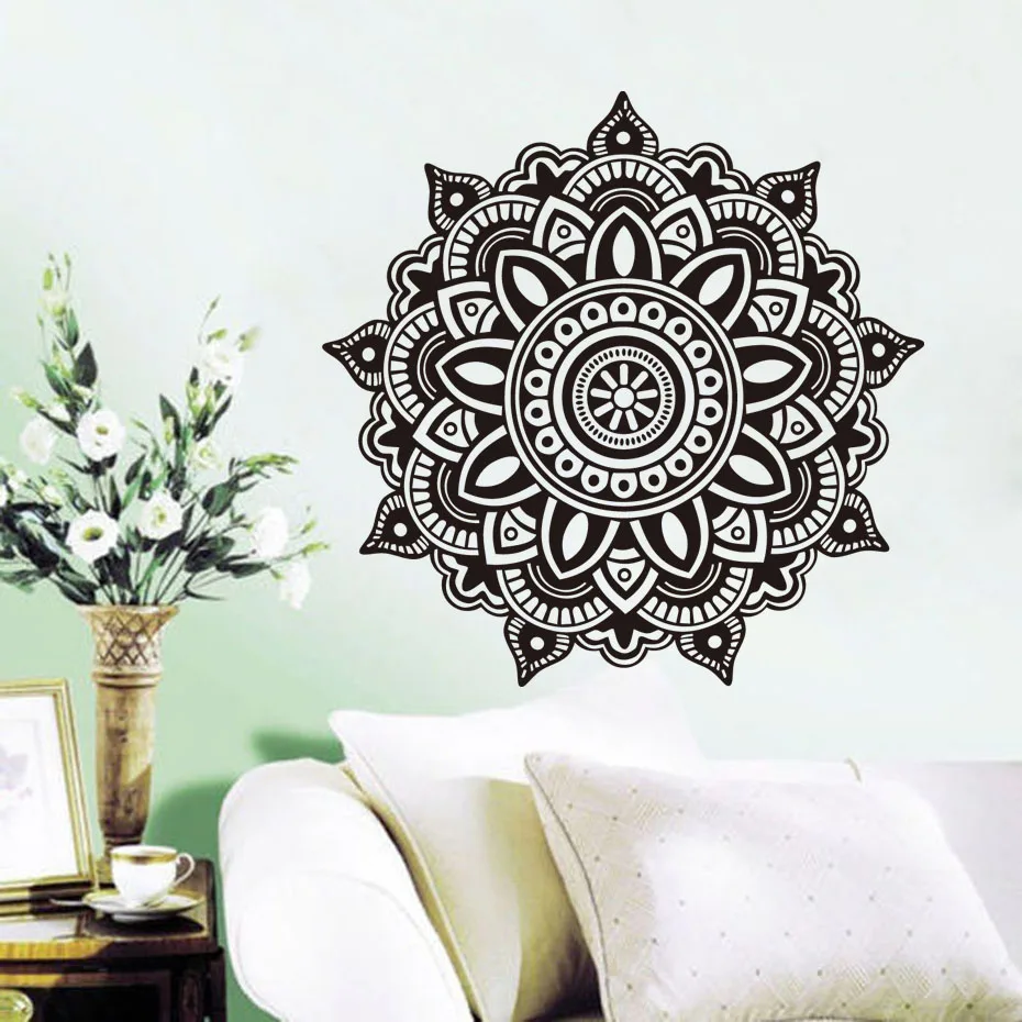 Popular Indian Furniturebuy Cheap Indian Furniture Lots From - Dctop Indian Mandala Pattern Wall Decals For Living Room Removable Vinylart Sticker Flower Home Decor popular indian furniturebuy cheap indian furniture lots from - dctop indian mandala pattern wall decals for living room removable vinylart sticker flower home decor