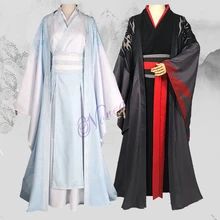 Dao Mo To Shi Wei Wuxian Cosplay Costume Anime Grandmaster of Demonic Cultivation Cosplay Lan Wangji Mo Dao Zu Shi Hanfu Men