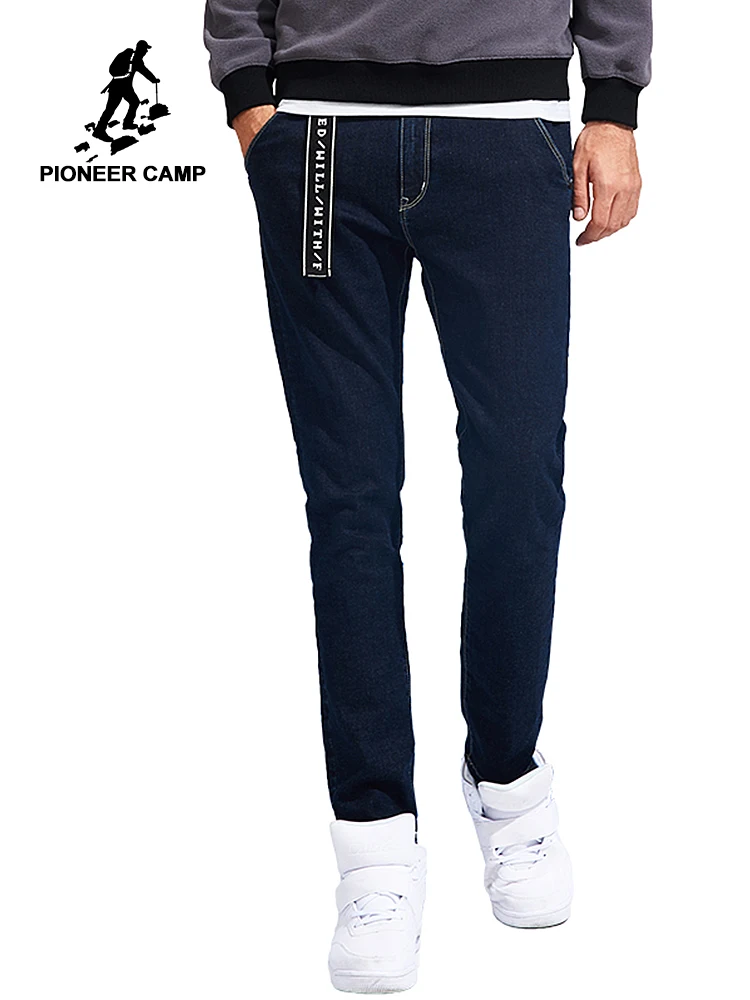 Джинсы Pioneer Camp мужские стрейчевые брендовая одежда однотонные маленькие