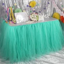 91,5*80 см a yard настроенная цветная Тюлевая оборка для стола для свадебного украшения Тюлевая юбка-пачка для стола Свадебные сувениры домашний текстиль