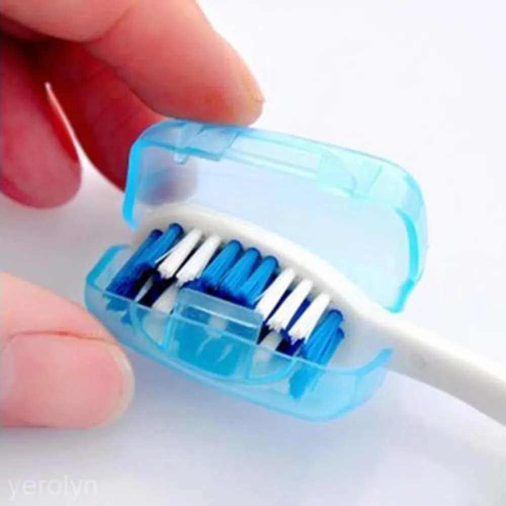10PCS Portable Travel Toothbrush Head Cover Case Cap Hike Camping Brush Cleaner 