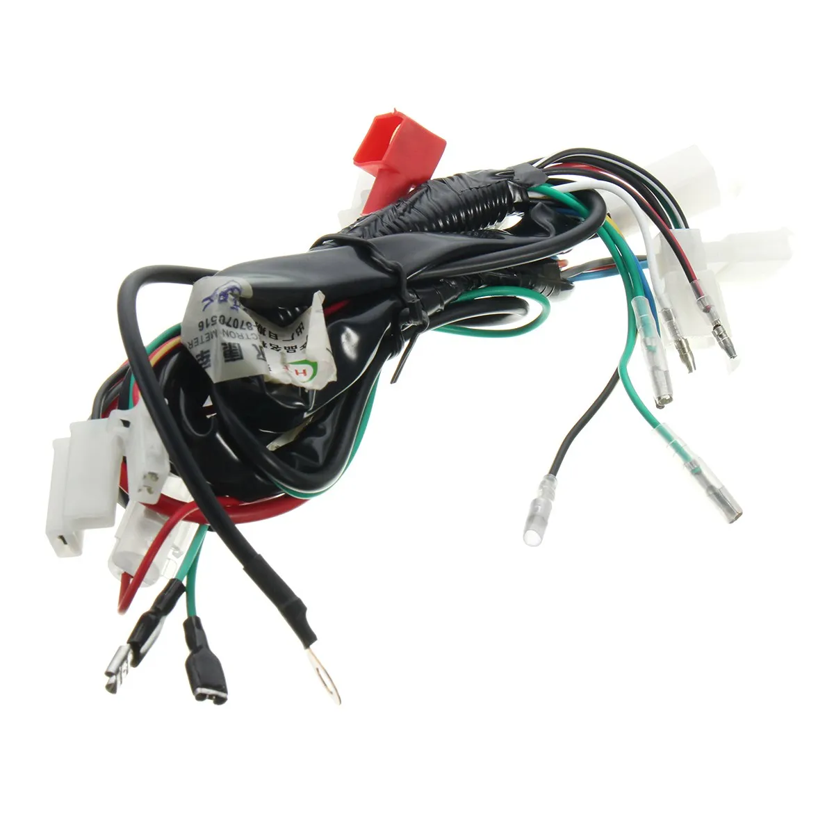  Motorcycle Wiring Harness Machine Electric Start Wiring Loom Harness Pit Bike ATV Quads 50cc 70cc 9