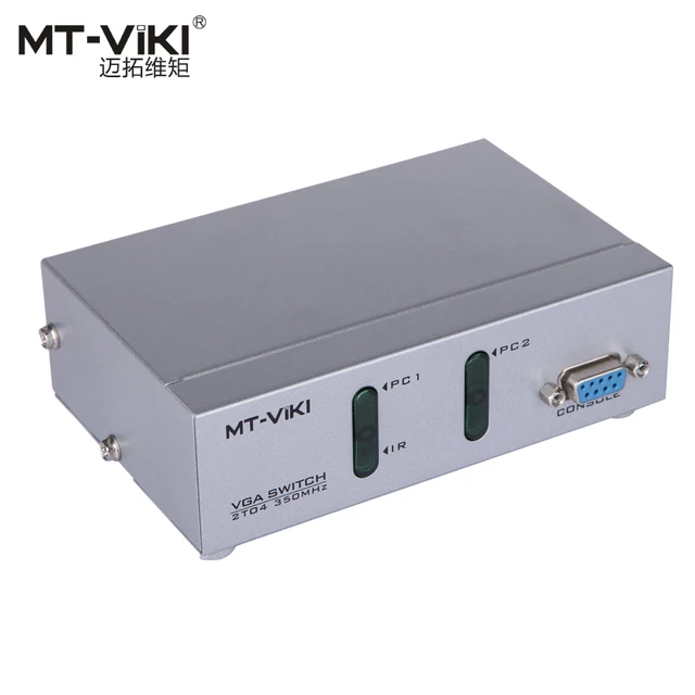 2x4 VGA Video KVM Switch Splitter, 2 PC 4 monitors Splitter 350MHz high