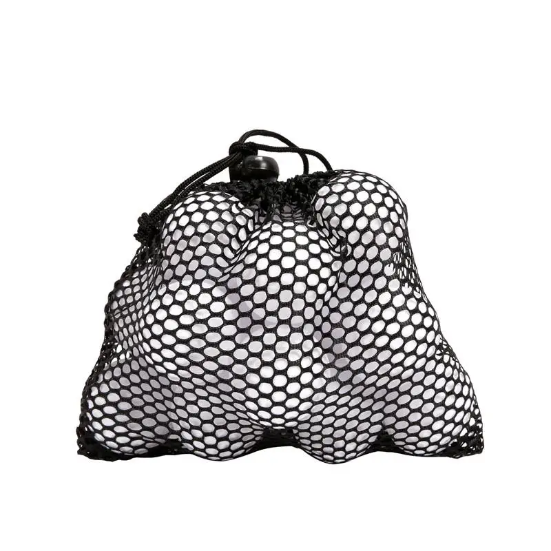 Black HobbyLane Sports Mesh Net Bag Nylon Golf Tennis 12/25/50 Ball Carrying Drawstring Pouch 1pcs Golf Bags Golf Accessories