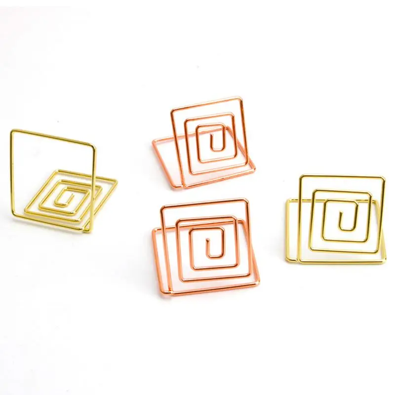  Wire Shape Place Card Holder Stands Table Name Number Holders Paper Menu Picture Memo Note Photo Cl