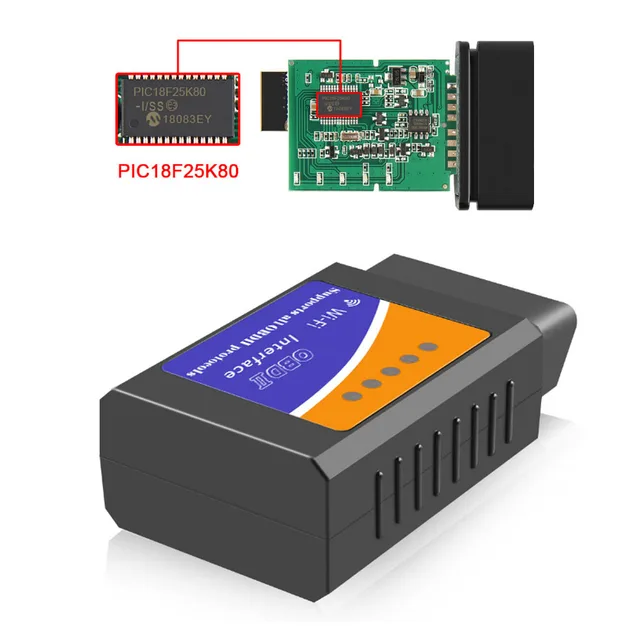 Special Offers Good PIC18F25K80 ELM327 WIFI V1.5 OBD2 Car Diagnostic Scanner Elm327 WI-FI Mini ELM 327 V 1.5 OBDII for iOS Diagnostic Tool