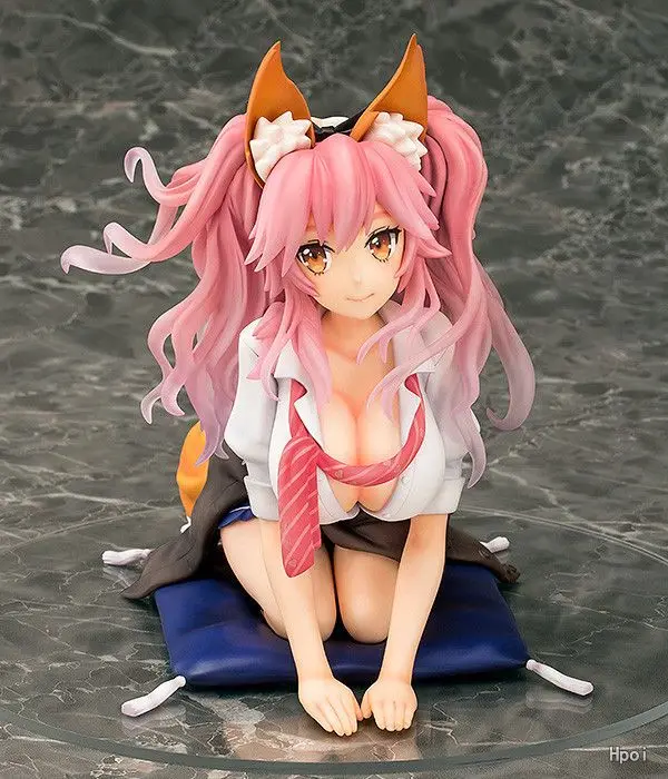 

Anime Fate Extella Servant Caster Tamamo no Mae School Uniform Ver. Sexy PVC Action Figure Collectible Model Toys Doll 14cm