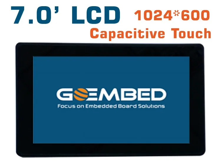 7 дюймов LCD 1024*600 высокий дисплей емкостная сенсорная панель am335x imx6 SBC доска