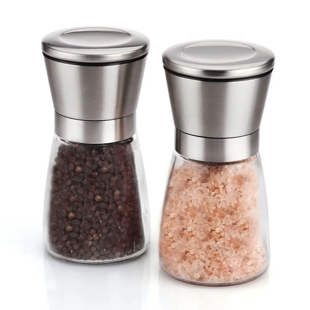 Buy Premium Brushed Stainless Steel Salt and Pepper
