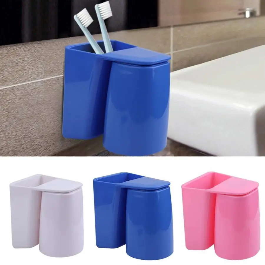 

Magnetic Toothbrush Holders Toothpaste Shelf Mouthwash Cup Set Tumbler Holder Bathroom Accessories suction cup holder