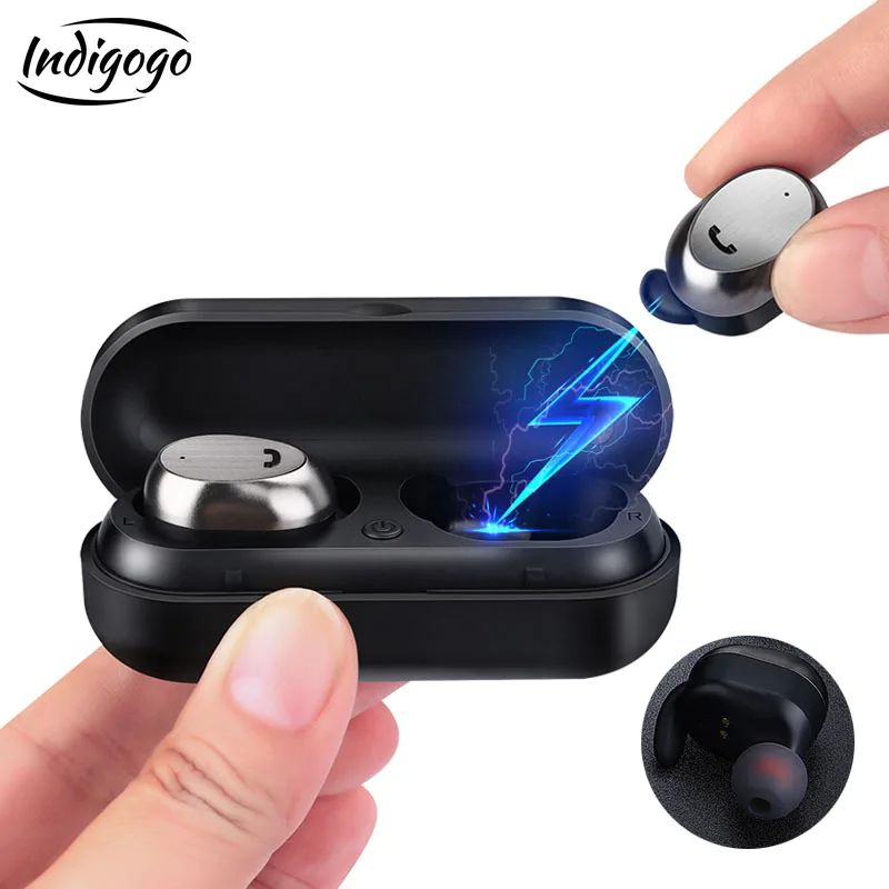 Indigogo M9 TWS Bluetooth Earphones Wireless Portable Earbuds with