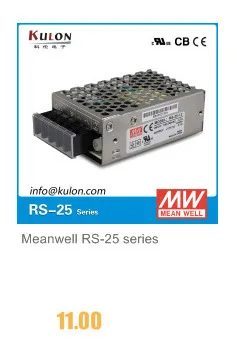 Meanwell RS-15 15W 3,3 V/3A 5 V/3A 12 V/1.3A 15 V/1A 24 V/0.625A 48V источник питания CB UL CE одобренный PSU 3 года гарантии