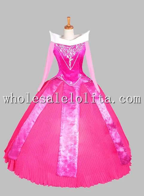 Розовый костюм Спящей красавицы для взрослых, бальное платье для вечеринки, платье для косплея