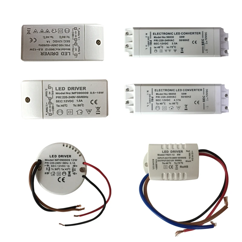 UKCA CE led transformer Driver adapter 12v dc output 6w 12w 18w  plastic cover 220v to 12v for led strip mr11 mr16 12v DC 10 pieces ce ukca 12w 1000ma mr16 mr11 led driver ac dc adapter transformer input ac 100v 240v output dc 12v for led strip