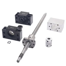 Sfu1204 Set:Sfu1204 Rolled Ball Screw C7 With End Machined+1204 Ball Nut+Nut Housing+Bk/Bf10 End Support+Coupler Rm1204 tbi 1605 c7 600mm ballscrew with sci1605 without flange ball nut end machined for cnc diy kit sci
