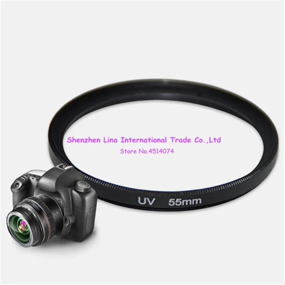 

2piecs UV mirror 34mm 37mm 39mm 40.5mm 43mm 46mm 49mm 52mm 55mm Digital Camera Photography Accessories Neutral 55mm UV Filter